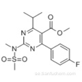 Metyl-4- (4-fluorofenyl) -6-isopropyl-2 - [(N-metyl-N-metylsulfonyl) amino] pyrimidin-5-karboxylat CAS 289042-11-1